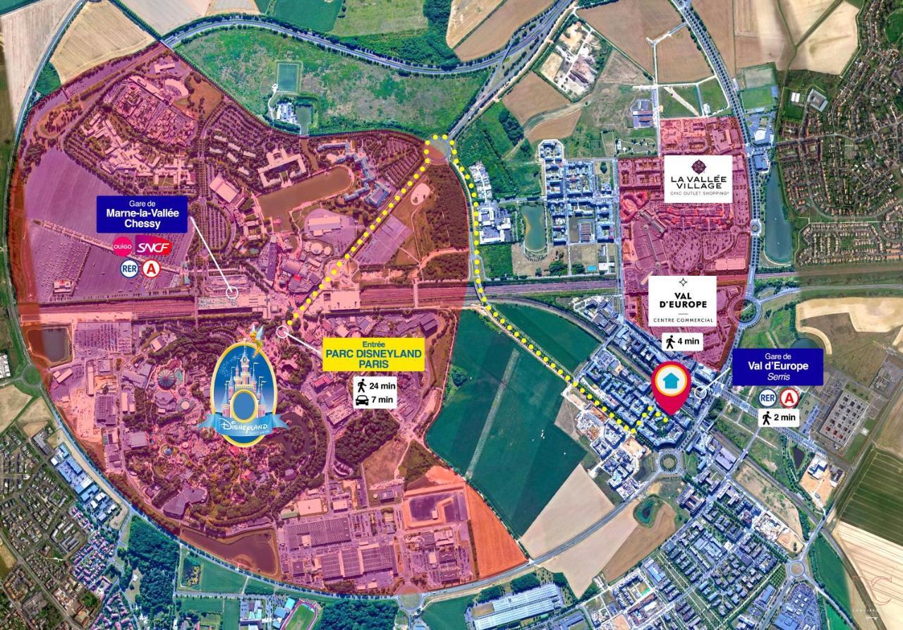 Disneyland-Paris 7 Pers, Netflix, Wifi, 2 Parking เชสซี ภายนอก รูปภาพ