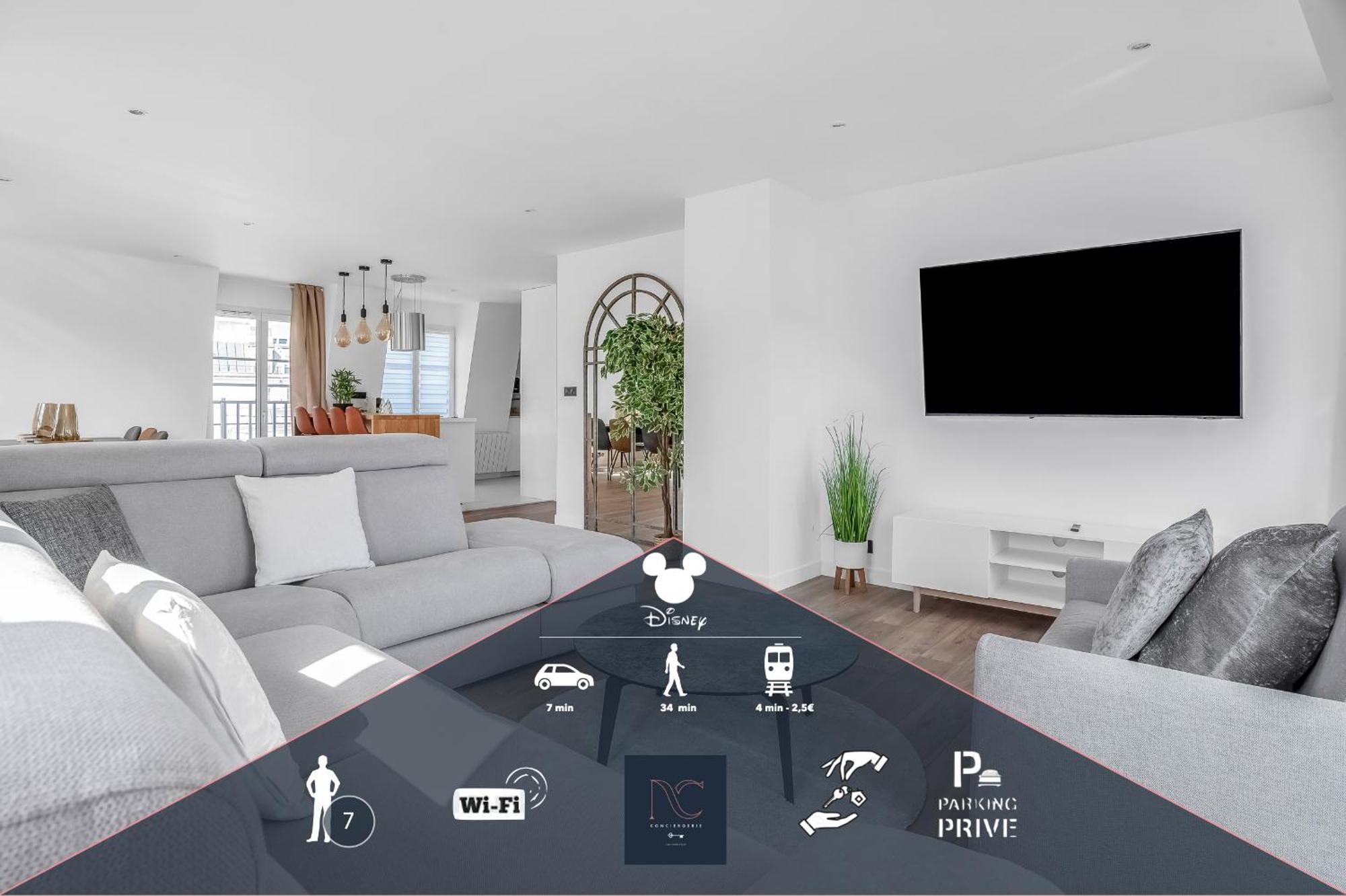 Disneyland-Paris 7 Pers, Netflix, Wifi, 2 Parking เชสซี ภายนอก รูปภาพ